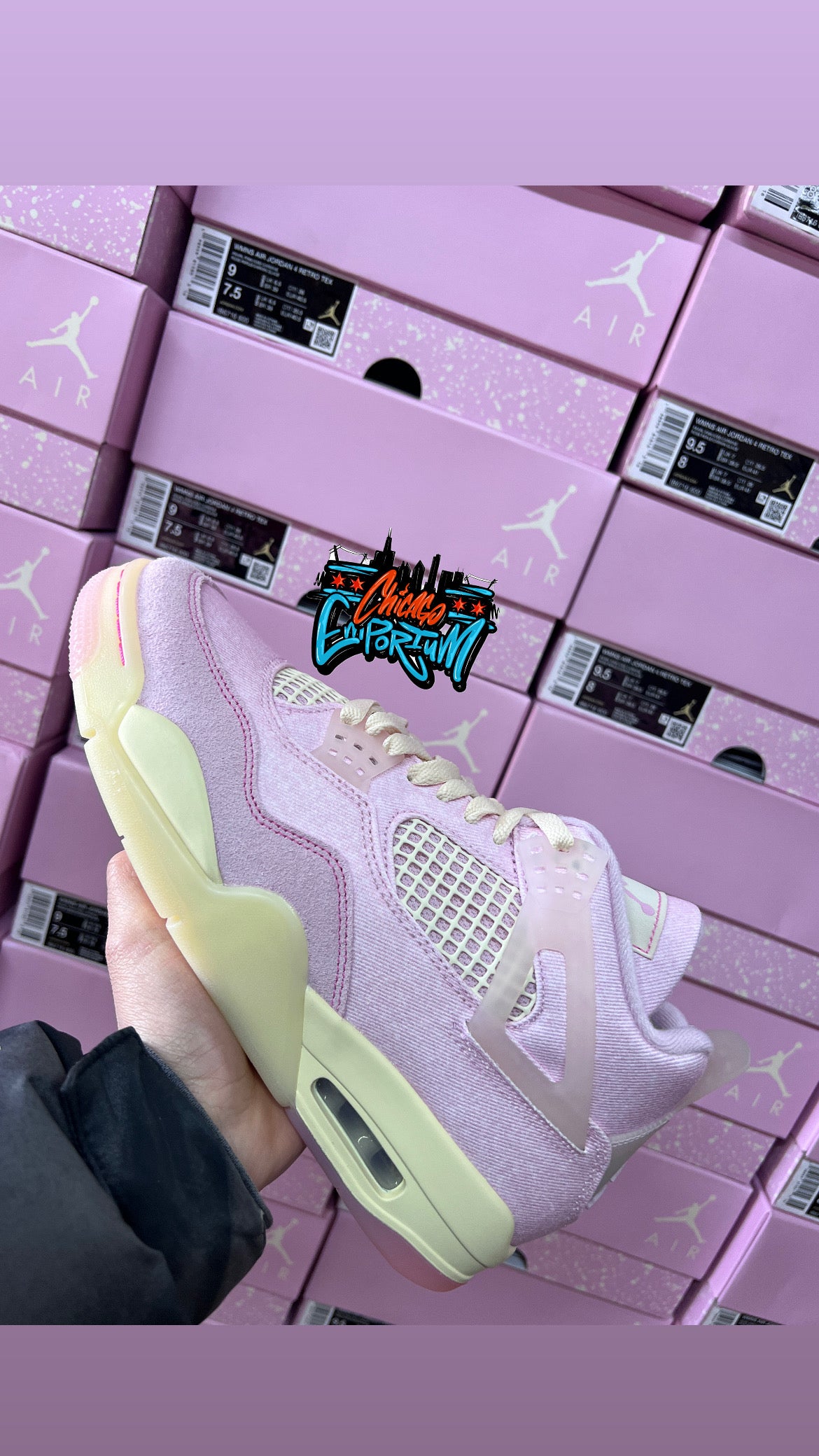 Jordan retro 4s wms “ice carmine”