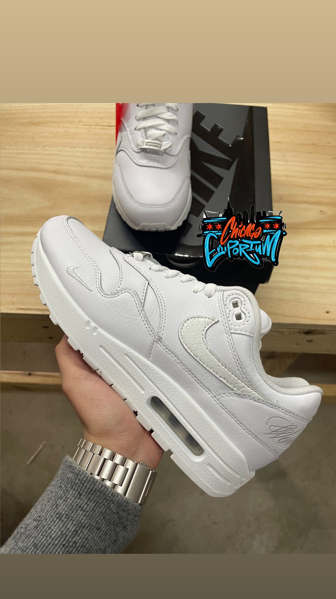 Supreme/Nike Air Max 1 “White”