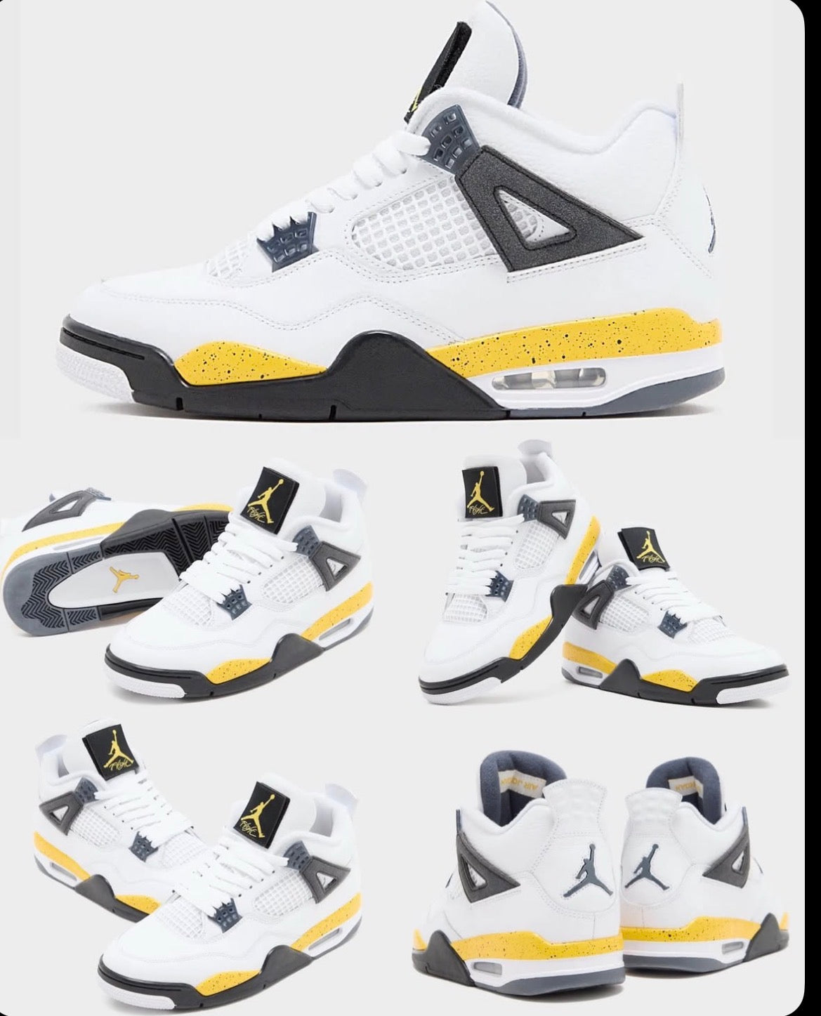 Air Jordan retro 4s “Tour Yellow” Men’s