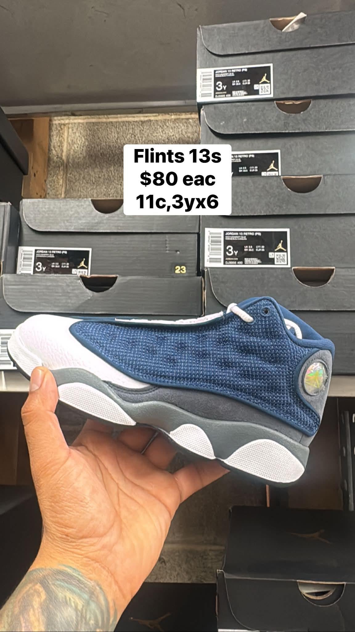Jordan retro 12s “Flints” Pre school