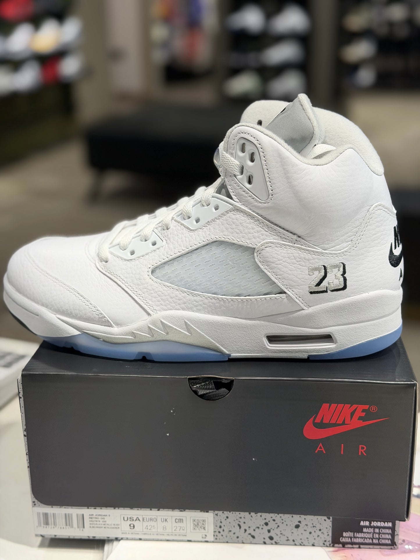 Jordan Retro 5s “White Metallic” 2026 Mens