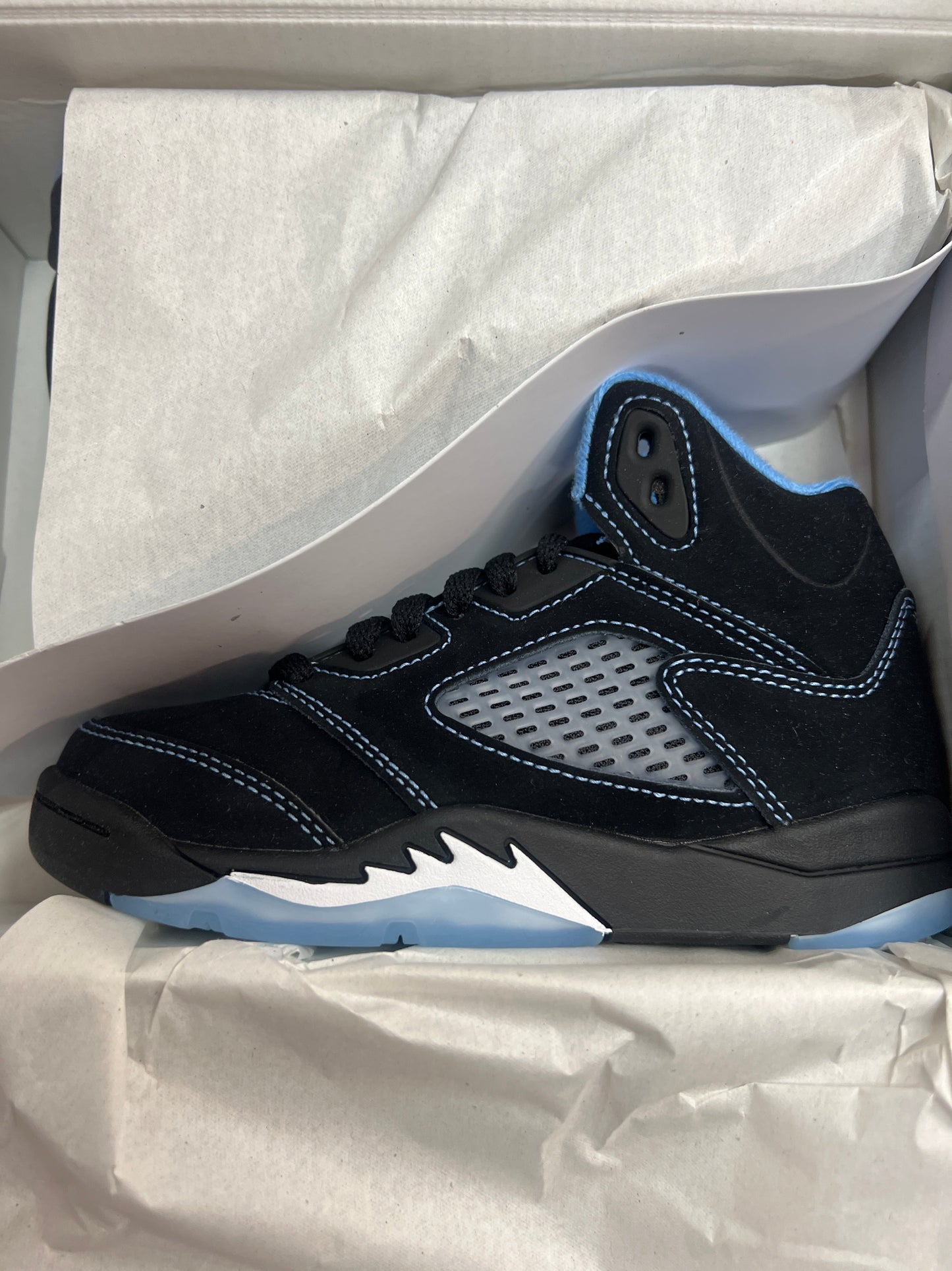 Jordan retro 5 “Black UNC” pre school