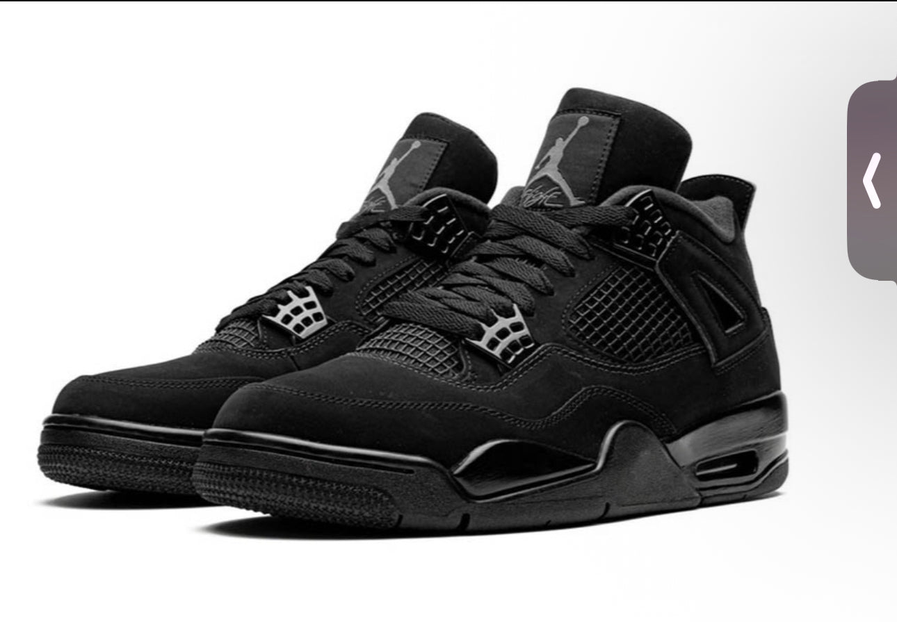 Jordan Retro 4 Black Cat Mens