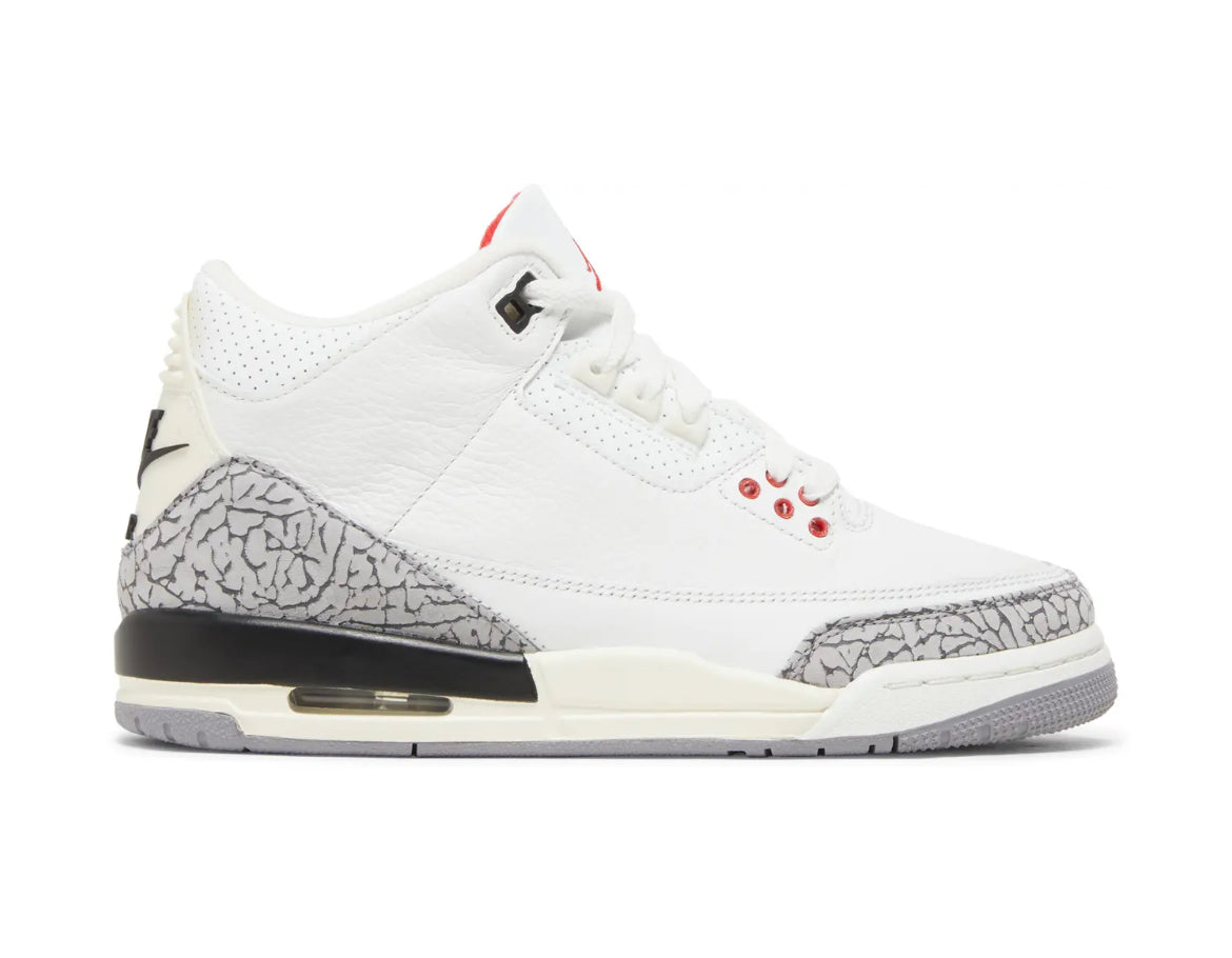 Jordan Retro 3s “White Reimagined” Gs