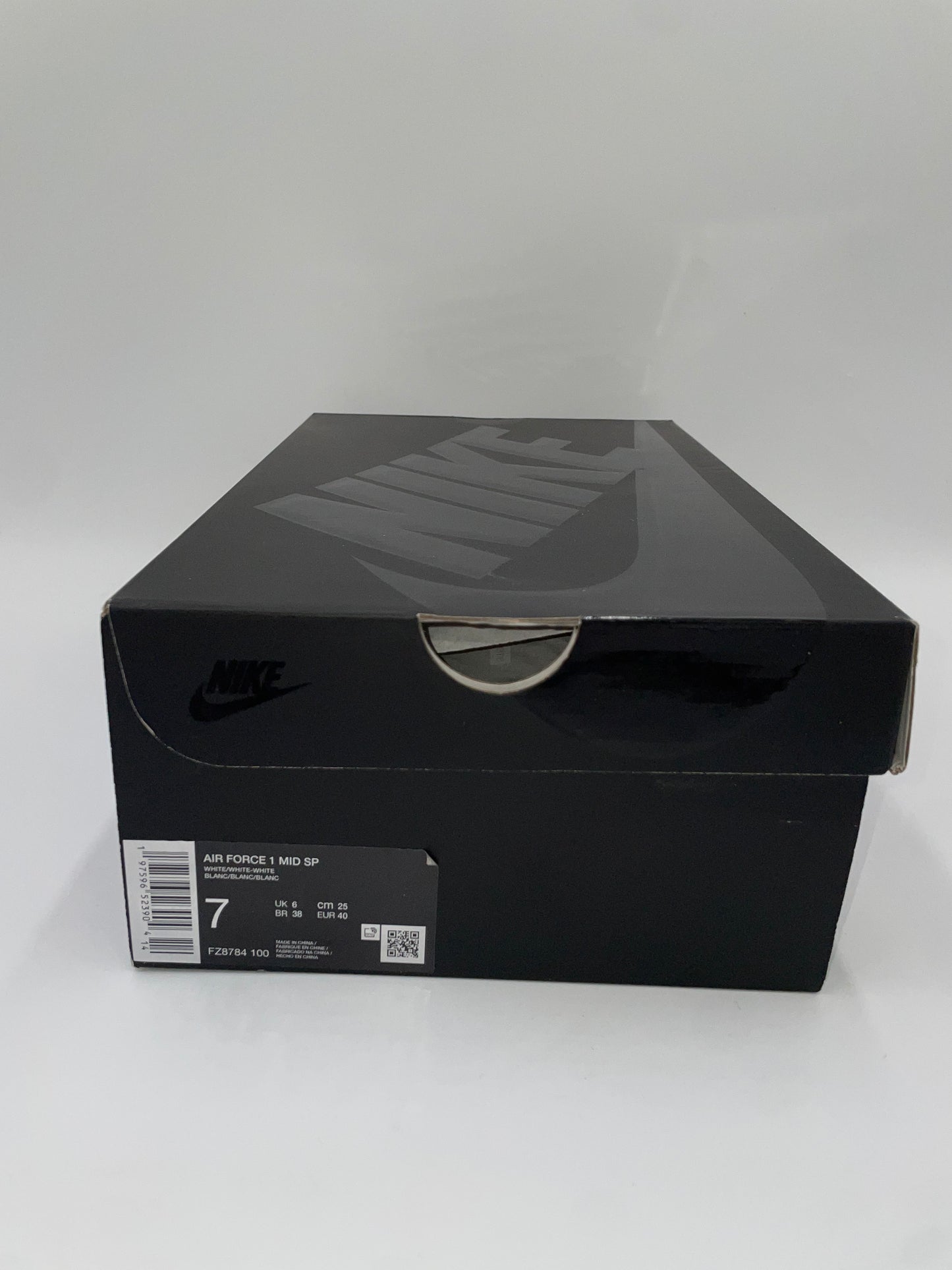 Nike Air Force 1 Mid "SUPREME" (White)