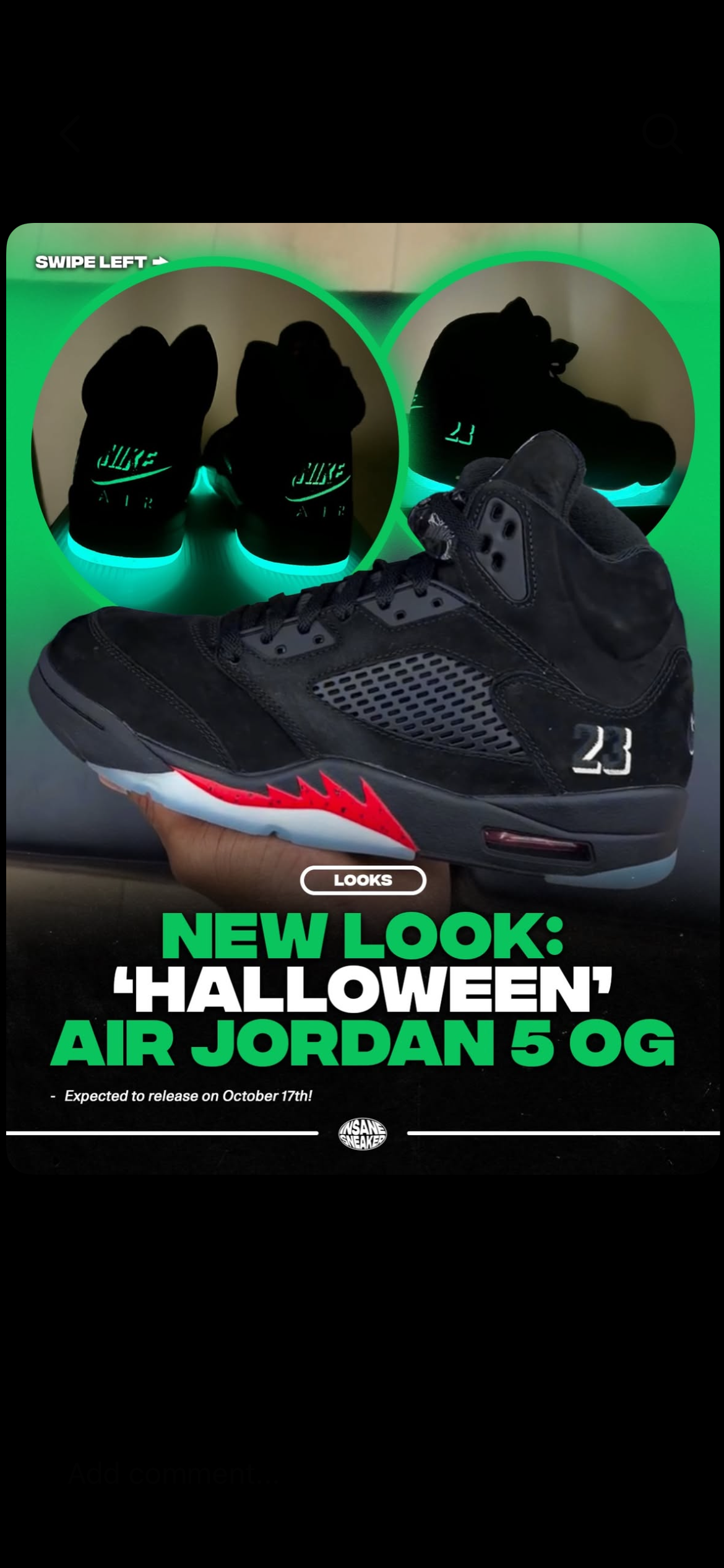Air Jordan Retro 5s ‘Halloween’ Men’s
