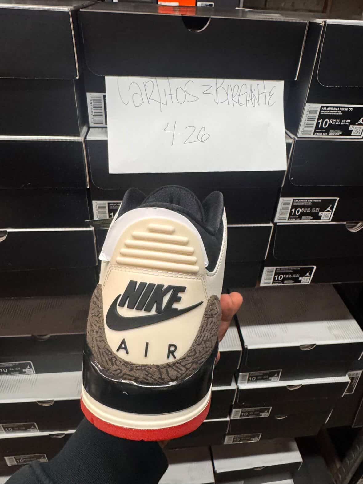 Jordan retro 3 “world best dad” Men’s