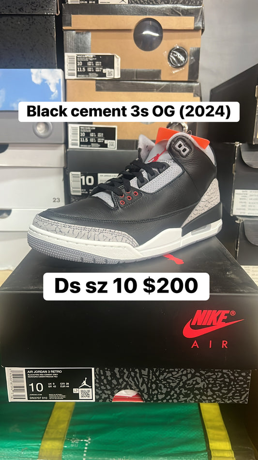 Black cement 3s Og (2024)
