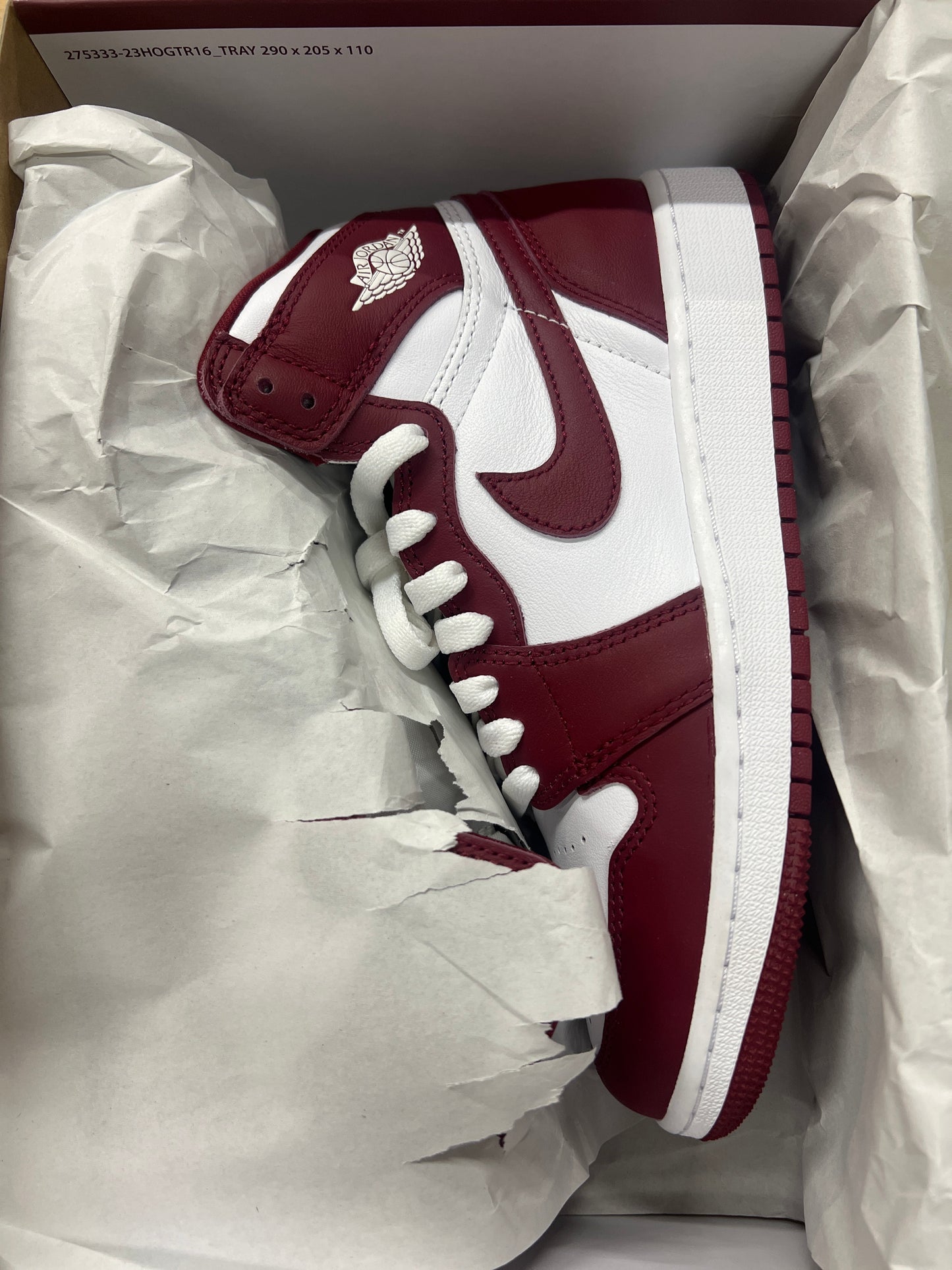 Jordan 1 retro high og “artisanal team red” gs