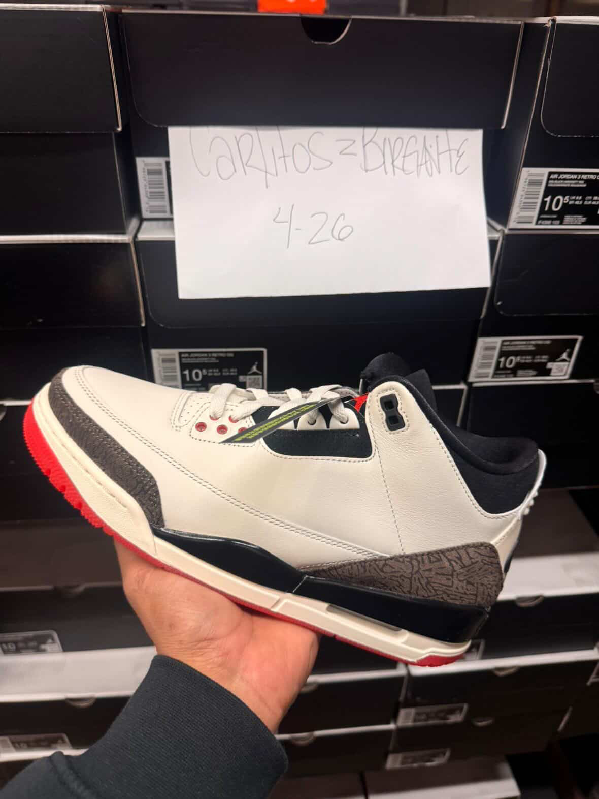 Jordan retro 3 “world best dad” Men’s