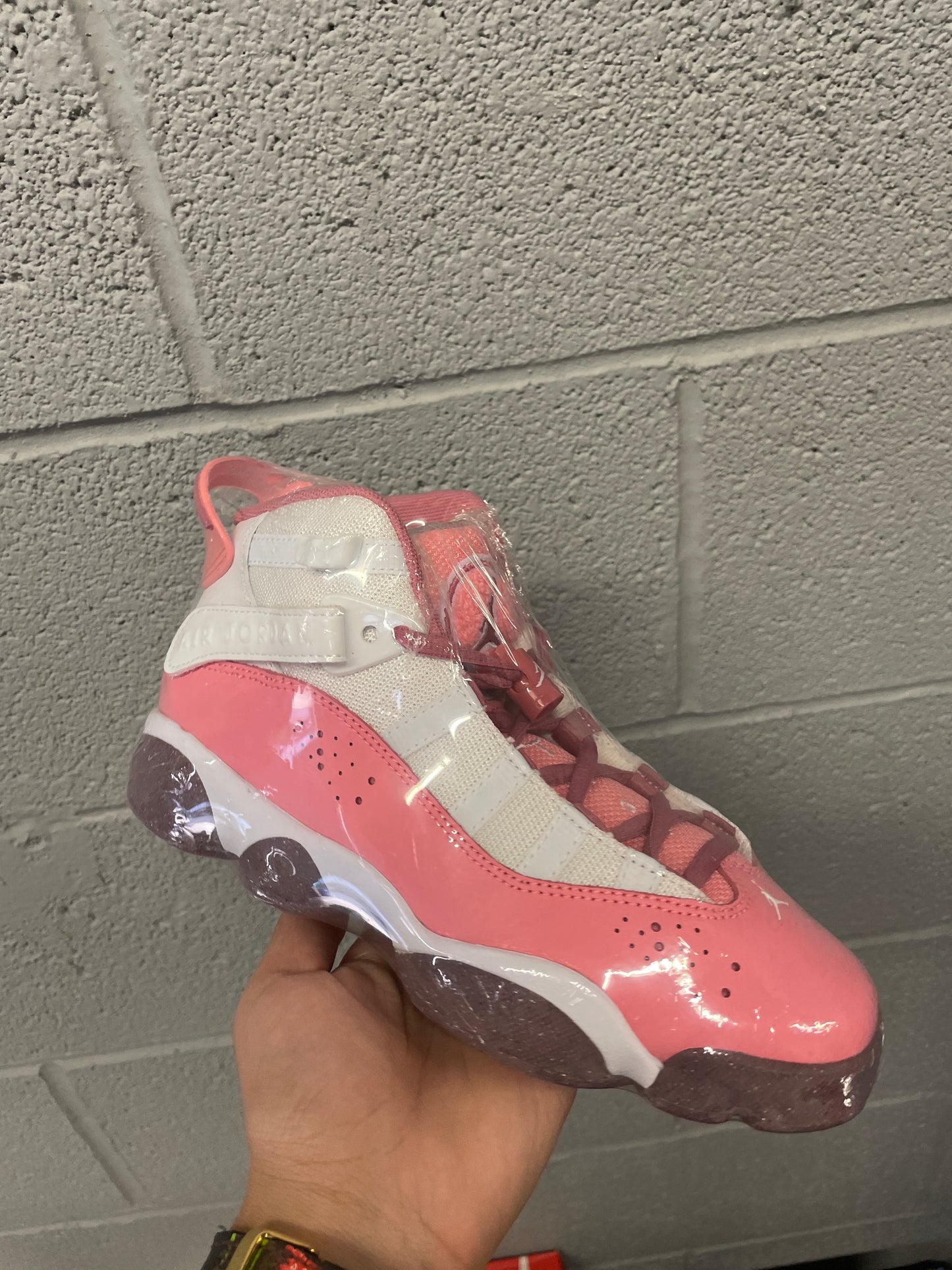 Jordan 6 rings pink/white