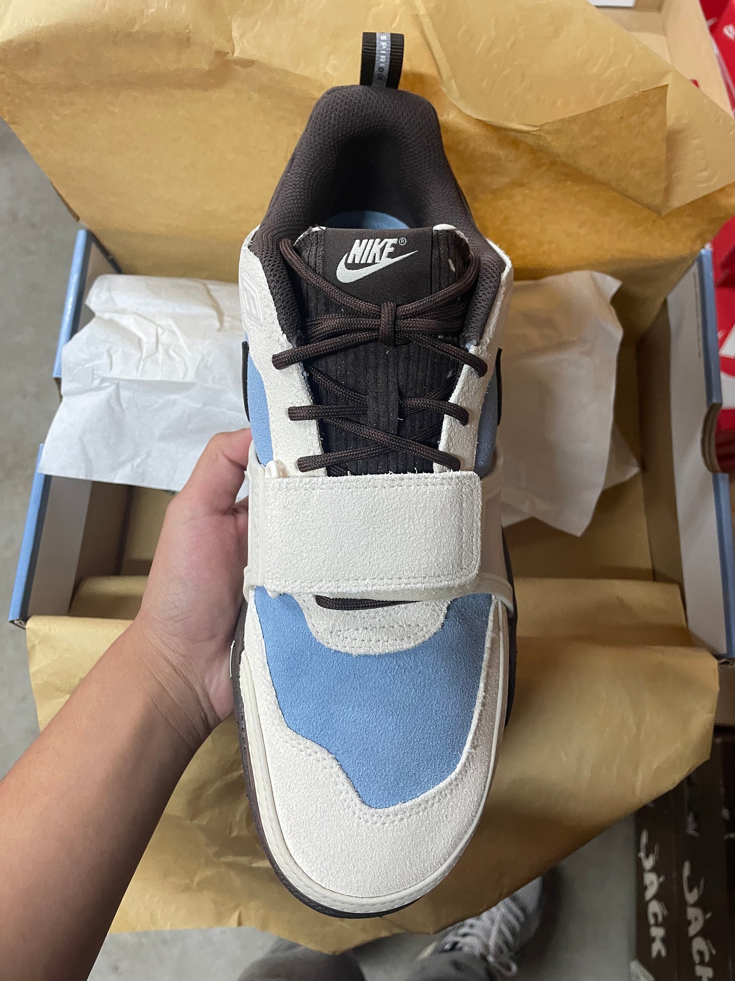 Nike zoom field jaxx Travis Scott leche blue